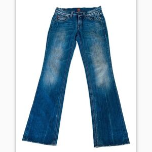 HUGO BOSS Women Regular Fit Jeans Size W26 L34 blue